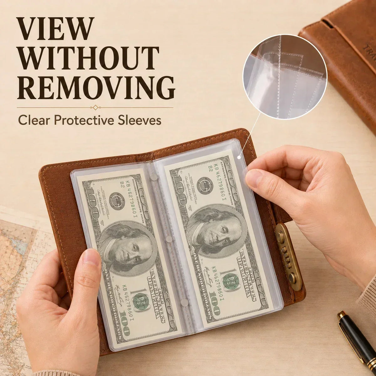 A6 Savings Notebook, 3-Digit Resettable Password Lock