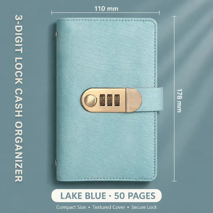 A6 Savings Notebook, 3-Digit Resettable Password Lock
