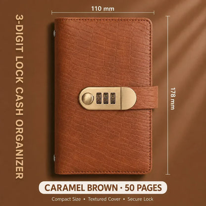 A6 Savings Notebook, 3-Digit Resettable Password Lock