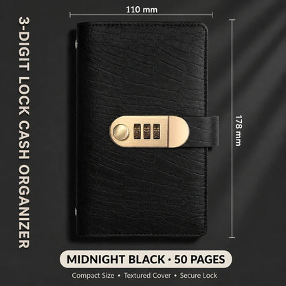 A6 Savings Notebook, 3-Digit Resettable Password Lock