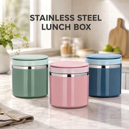 TYIIPLUS™ Stainless Steel Insulated Lunch Box with Handle – Leakproof Stackable Food Container for Office, School & Travel