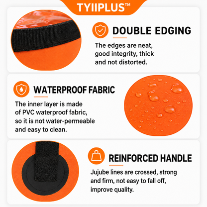 TYIIPLUS™ 20L Collapsible Folding Water Bucket | Portable PVC Water Container for Camping, Fishing, Car Washing, Hiking, Gardening & Outdoor Travel