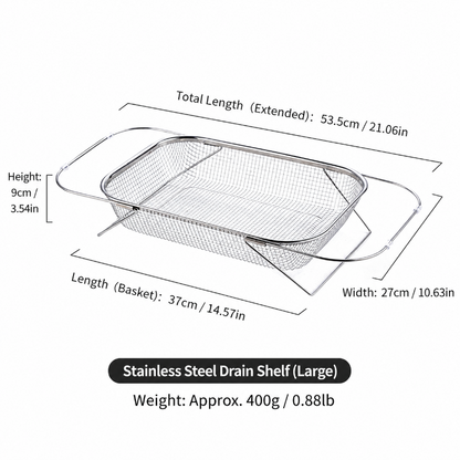 🔥Expandable Over-the-Sink Colander Basket – Wash, Drain & Dry with Ease