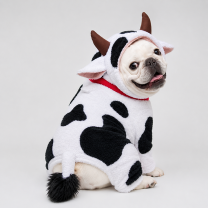 🐮 Cow Costume for Dogs | Funny Plush Dog Cow Outfit | TYIIPLUS™