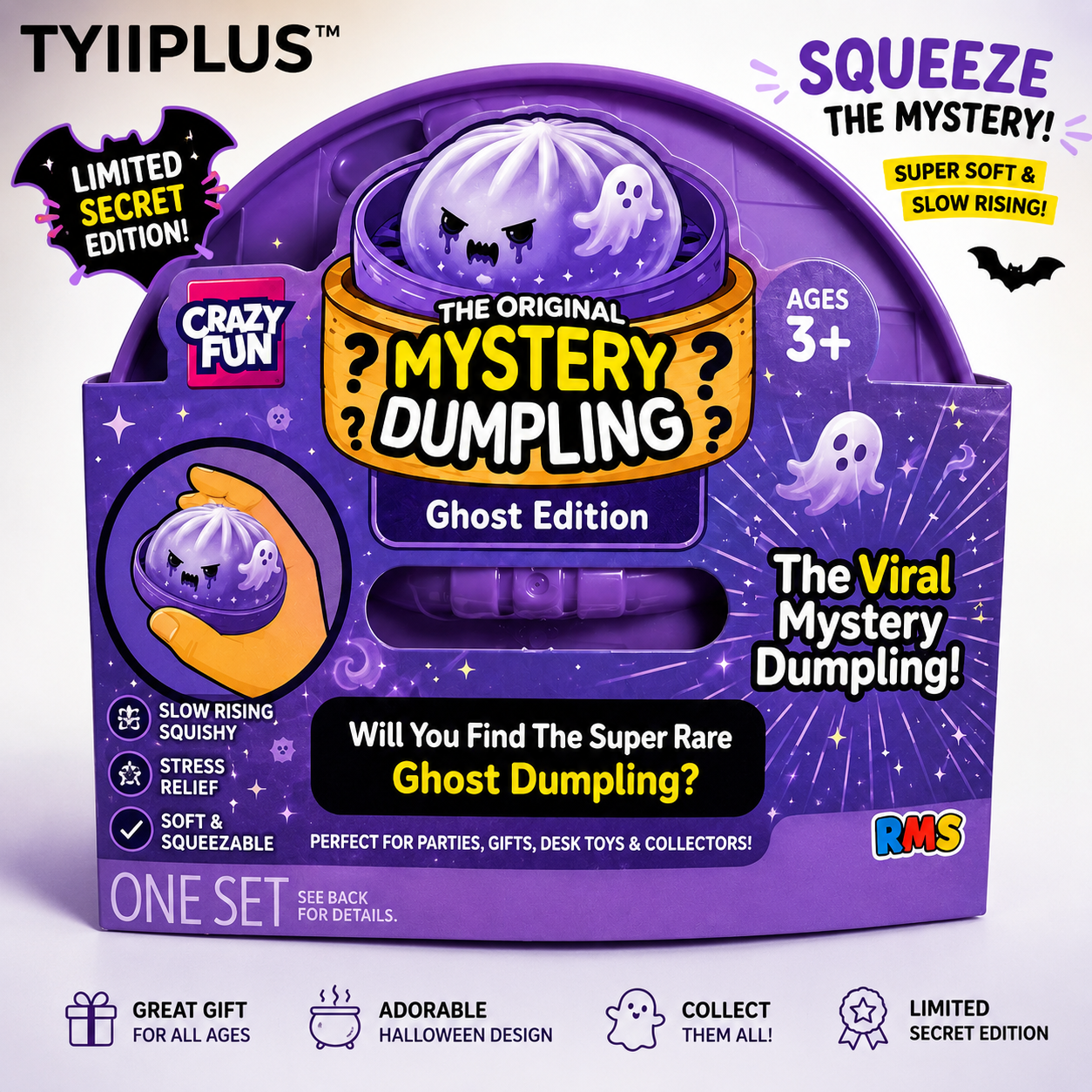 👻 TYIIPLUS™ Halloween Mystery Dumpling Squishy Toy