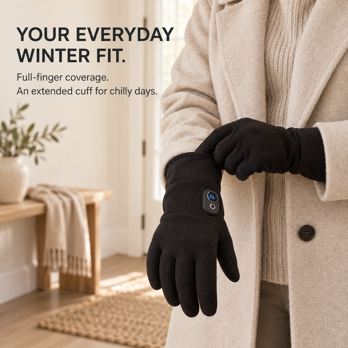❄️Heated Touchscreen Gloves with Digital Display – Bring Warmth to Your Winter Routine