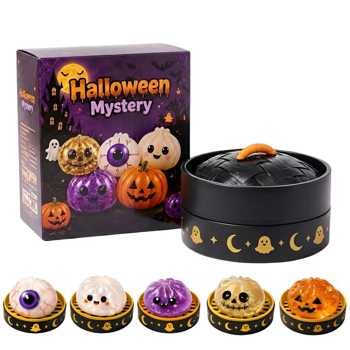 Halloween Mystery Glitter Dumpling Squishy