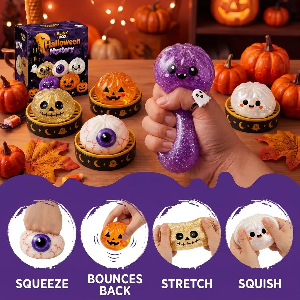 Halloween Mystery Glitter Dumpling Squishy
