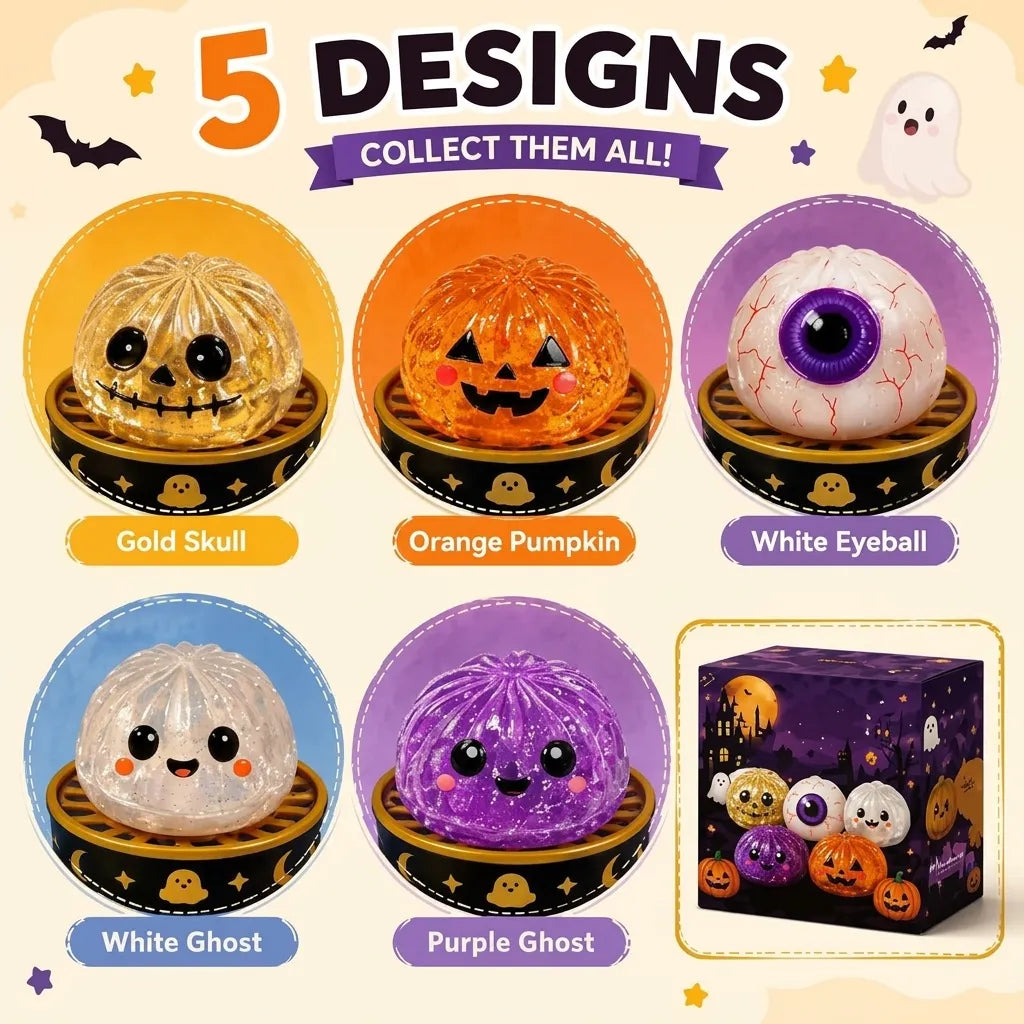 Halloween Mystery Glitter Dumpling Squishy