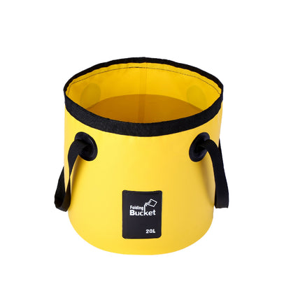 TYIIPLUS™ 20L Collapsible Folding Water Bucket | Portable PVC Water Container for Camping, Fishing, Car Washing, Hiking, Gardening & Outdoor Travel