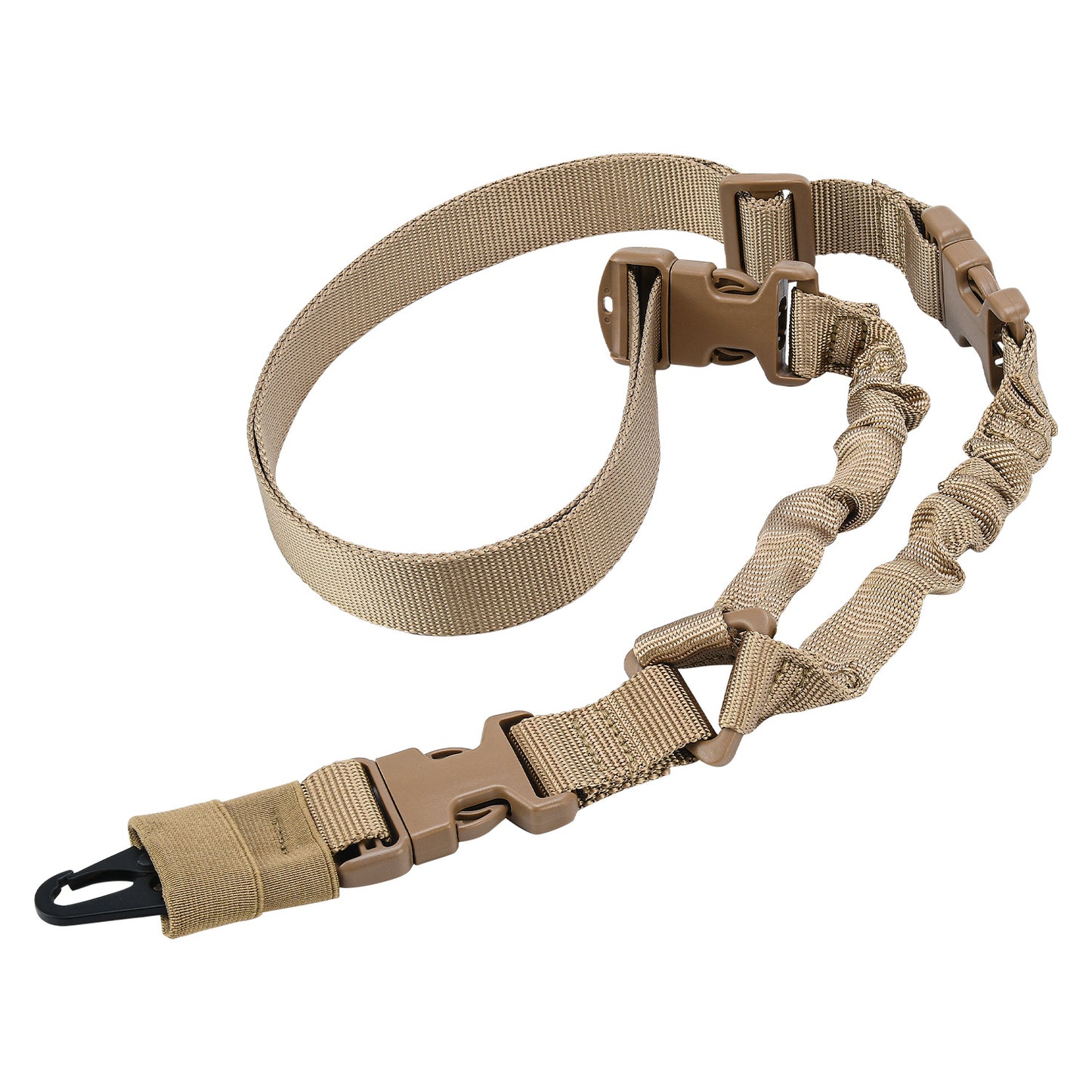 Tactical Single Point Bungee Sling with M-LOK QD Mount