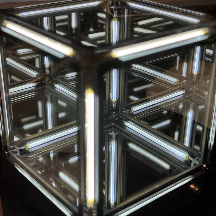 Infinite Abyss Cube – 4D RGB Mirror Lamp, Wireless & Touch Control