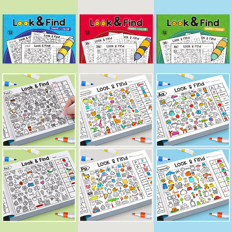 ✍️🧠Interactive Look & Find Colouring Book