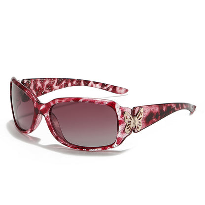 Oversized Butterfly Sunglasses-Polarized UV400 Protection