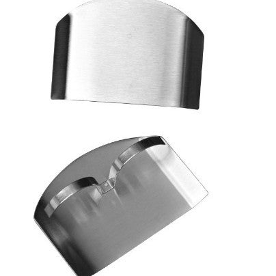TYIIPLUS™ Stainless Steel Finger Guard (2-Pack) – Adjustable Knife Finger Protector for Safe Food Cutting
