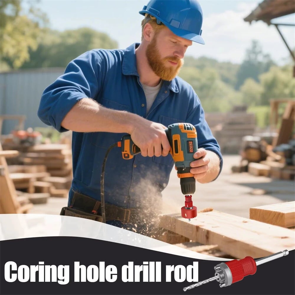 Heavy-Duty 1/4" Hex Shank Hole Saw & Coring Bit