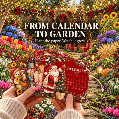 🎄🌱 Christmas Limited Edition – Eco-Friendly Plantable “Timeless” Seed Calendar 2027 🌸🌿