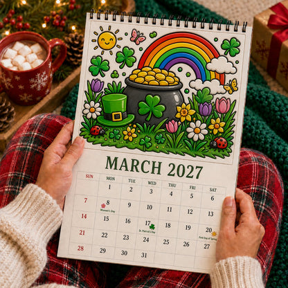 🎨Color Your Year 2027: Creative Coloring Calendar📅