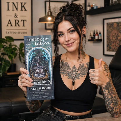 Temporary Tattoo Sketchbook – Tattoo Design Drawing Book