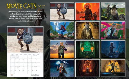 🎬🐱 Movie Cats 2027 Calendar