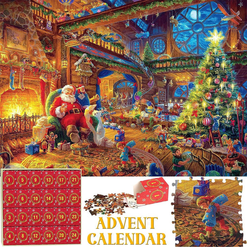 24 Day Advent Calendar 2026 Christmas Jigsaw Puzzles (1008 Pcs)