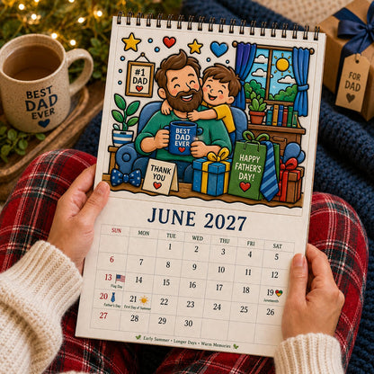 🎨Color Your Year 2027: Creative Coloring Calendar📅