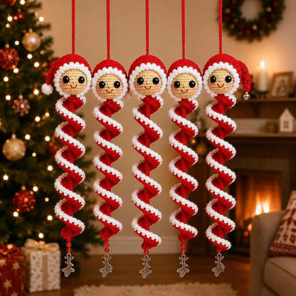 ☃️ Crochet Snowman Spiral Ornament DIY Kit