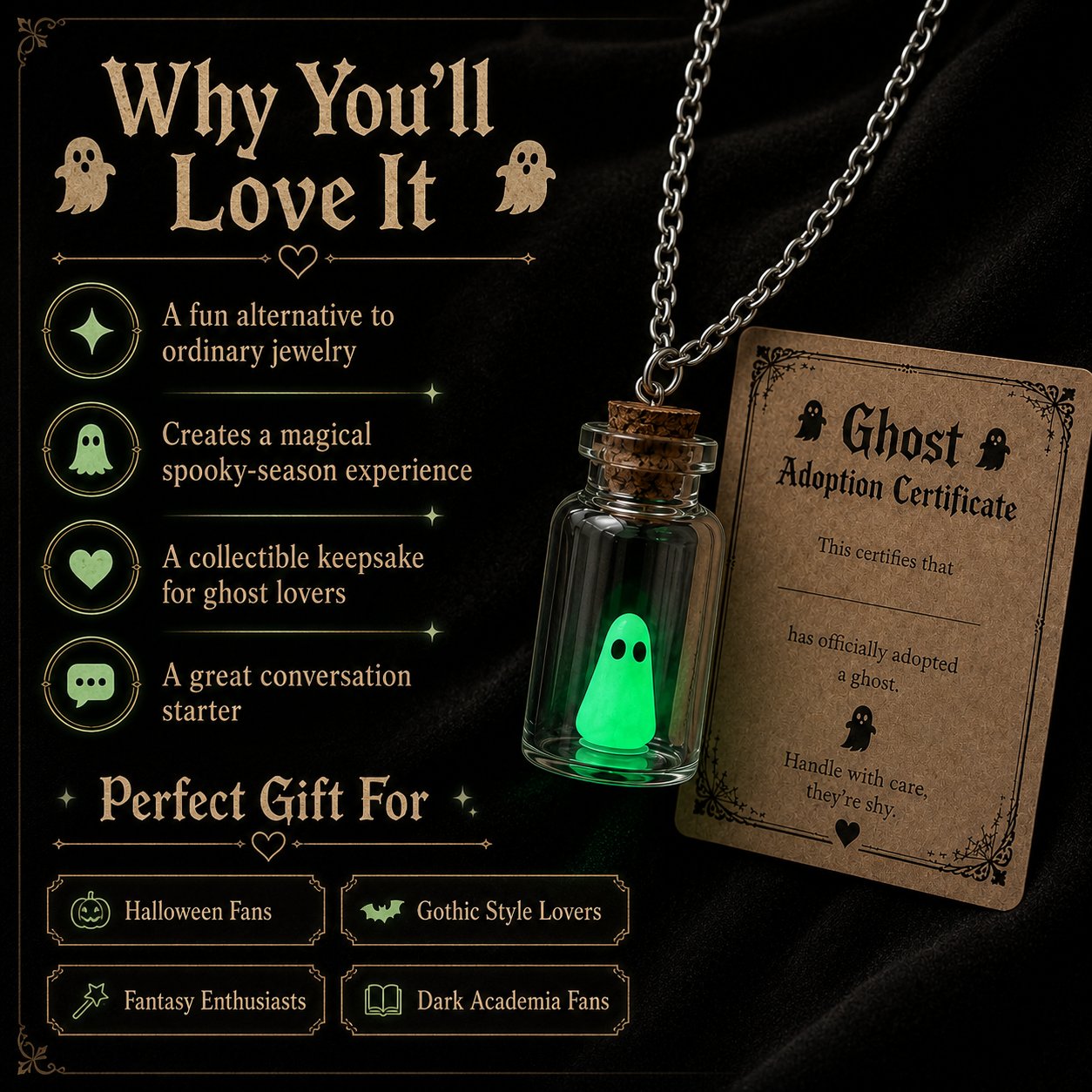 Ghost Adoption Necklace