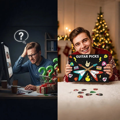 🎸Guitar Pick Countdown Calendar🎶 For the one who speaks fluent guitar! 🤘