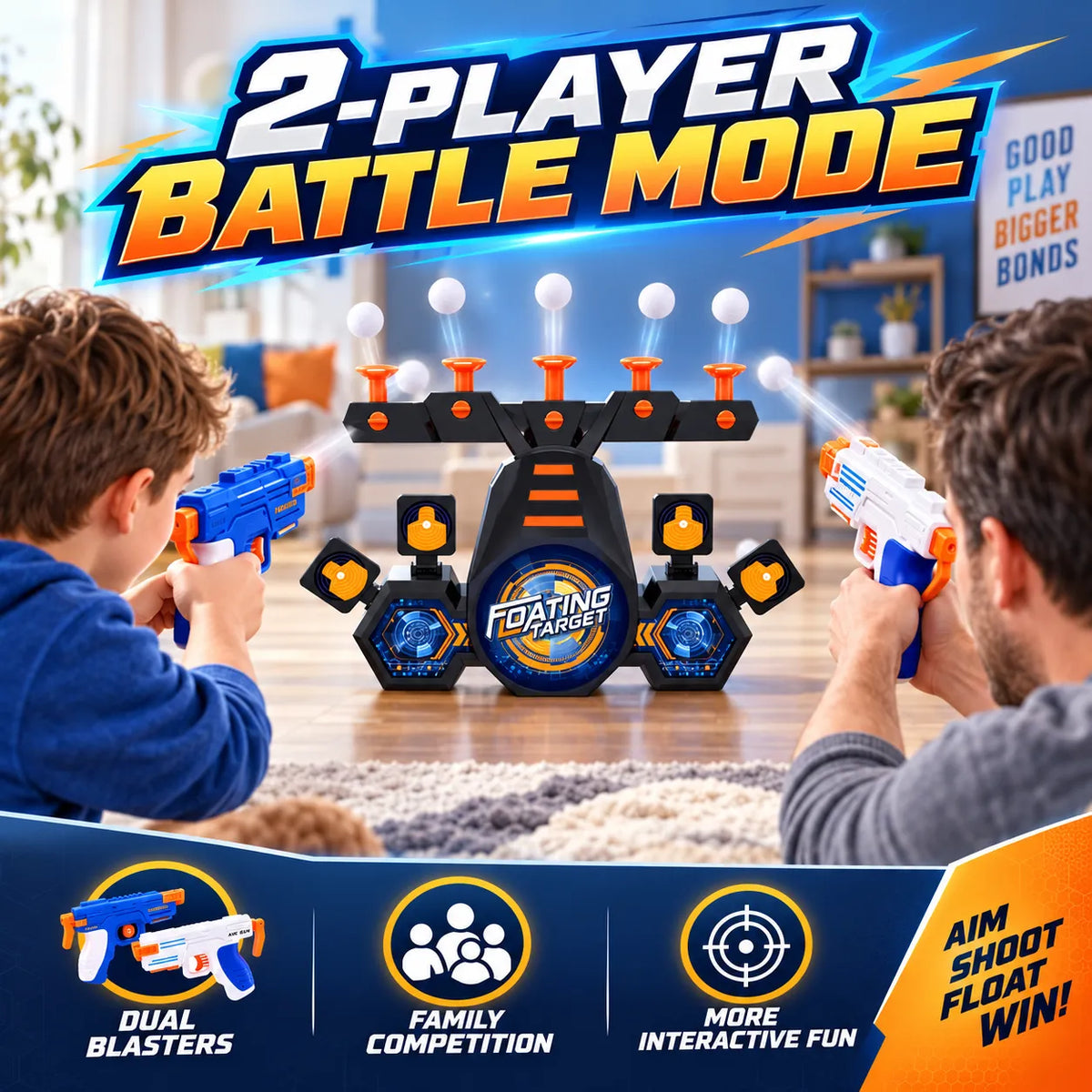 🎄Christmas Gift🎯FLOATING BALL TARGET SHOOTING GAME SET