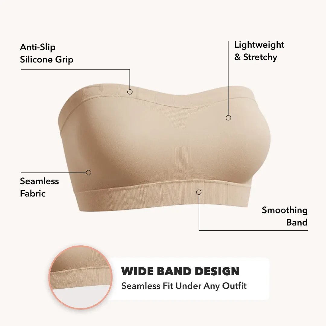 🔥Convertible Strapless Bandeau Bra