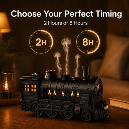 🚂♨️ Vintage Steam Train Aroma Oil Diffuser & Humidifier