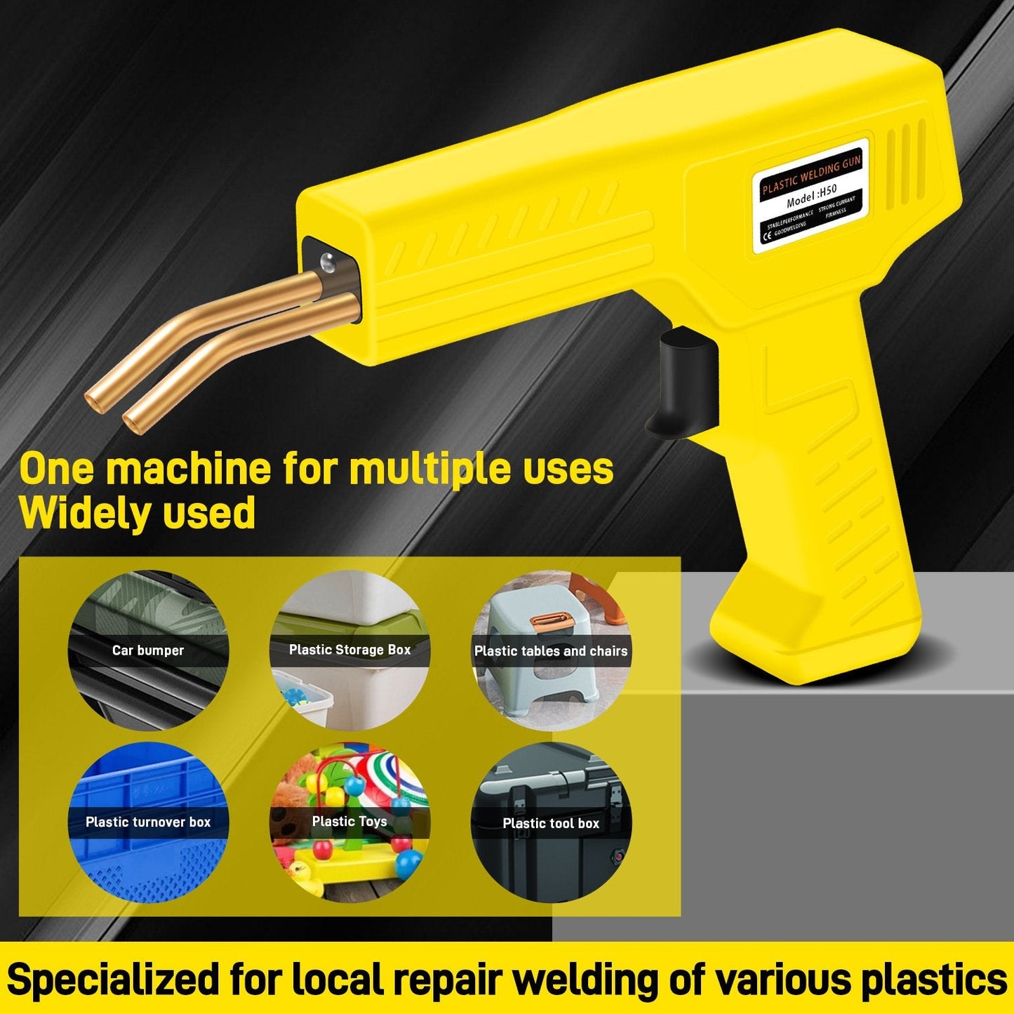 ⚒️2 in 1 Plastic Welding Kit (200PCS 4 Types Portable Automotive Hot Welding Staplers)