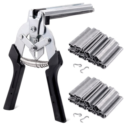 M Type Hog Ring Pliers Kit – Semi-Automatic Spring-Loaded High-Efficiency Cage & Fence Repair Tool