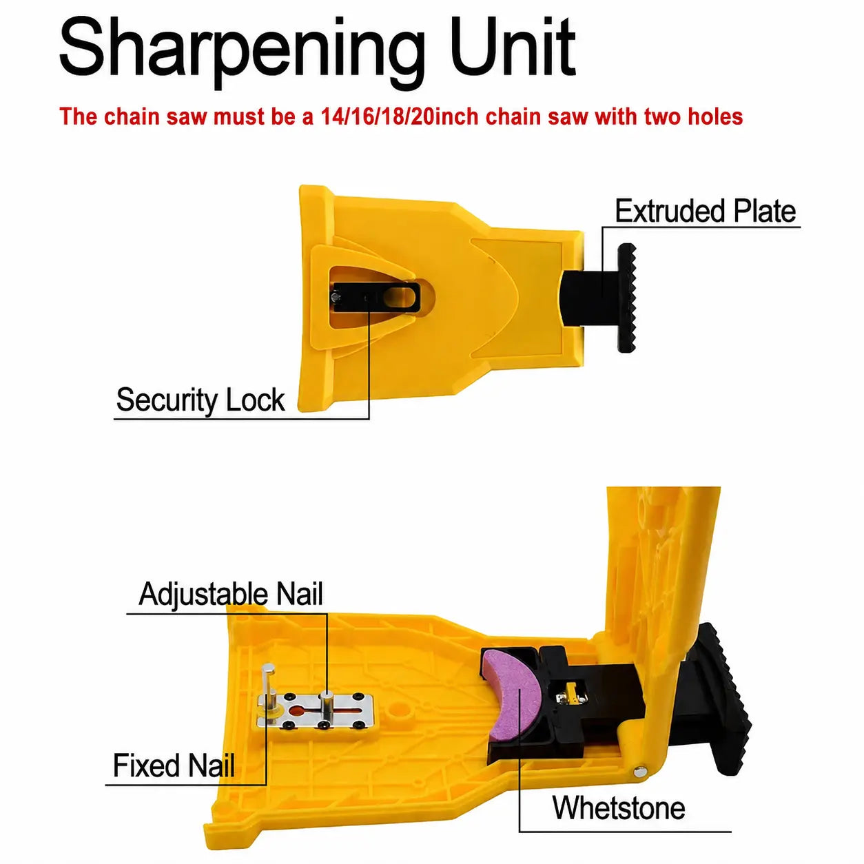 TYIIPLUS™ Portable Bar-Mounted Chainsaw Sharpener – Fast Chain Sharpening Tool for 14"–20" Chainsaws