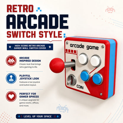TYIIPLUS™ High Score Retro Arcade Gamer Wall Switch Cover