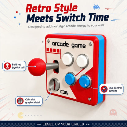 TYIIPLUS™ High Score Retro Arcade Gamer Wall Switch Cover