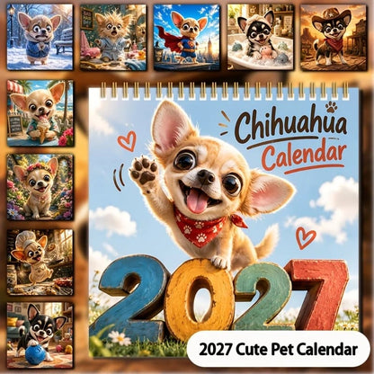 🐕 2027 Chihuahua Wall Calendar