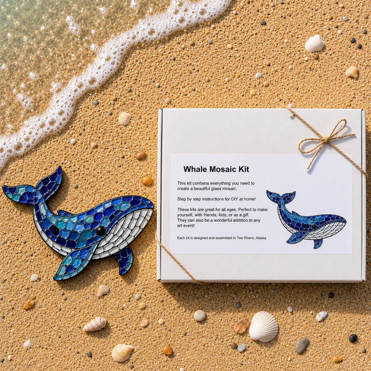 🌊 Octopus Mosaic Kit | Beginner-Friendly DIY Glass Craft with Step-by-Step Instructions