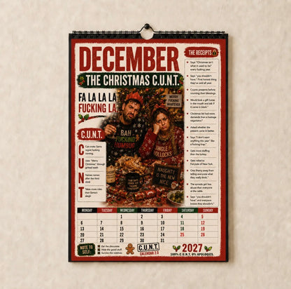 📅2027 C.U.N.T. Calendar 2.0 - The Calendar That Finally Has A Personality 😈