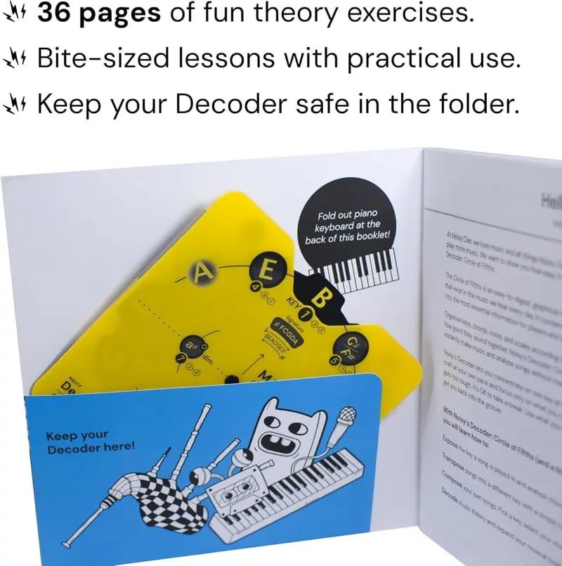 🎵Circle of Fifths Music Theory Decoder Set