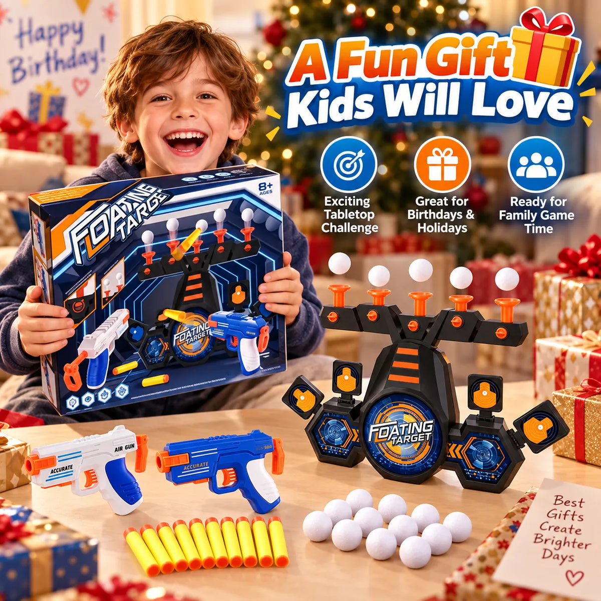 🎄Christmas Gift🎯FLOATING BALL TARGET SHOOTING GAME SET