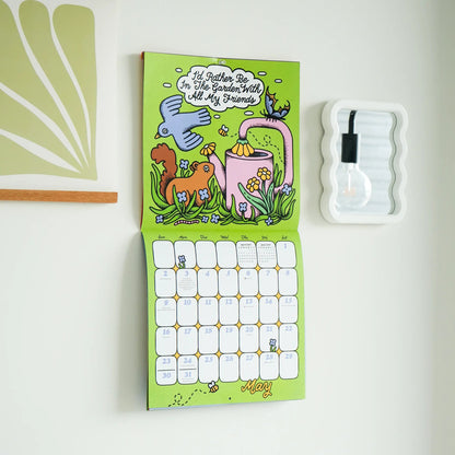 🖤📅2027 Edgy Feminine Wall Calendar – Bold Women’s Artwork with Sticker Sheet Included🌹
