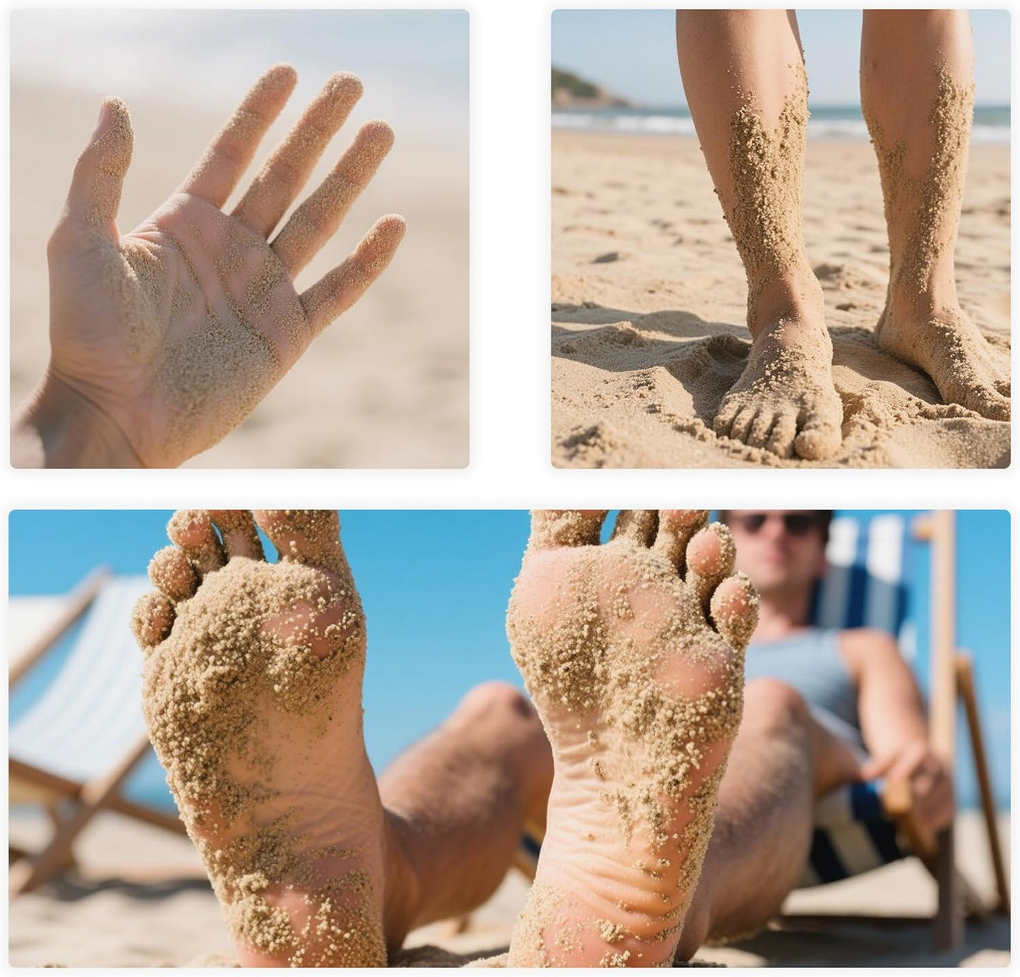 Beach Sand Remover Powder Bag – Talc-Free Natural Beach Essential