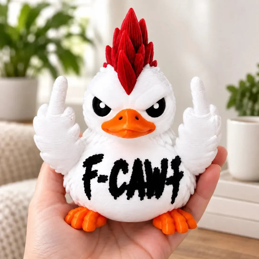 Funny Attitude Desk Buddies – Bad Attitude Duck & Grumpy Raven