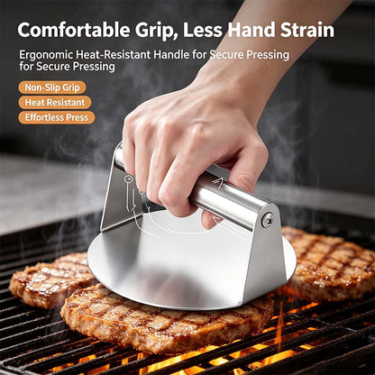 Stainless Steel Burger Press Smash Burger Press- Pro Non-Stick Burger Smasher🍔