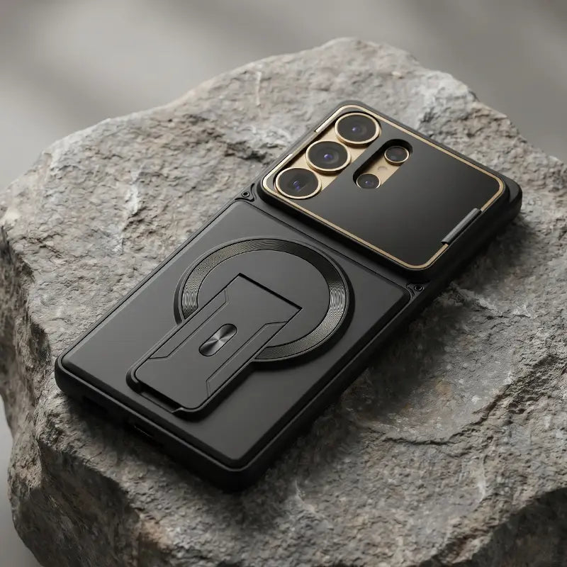 TYIIPLUS™ Magnetic Kickstand Phone Case forS Series – Shockproof Slim Case with Camera Lens Protection & Hidden Stand