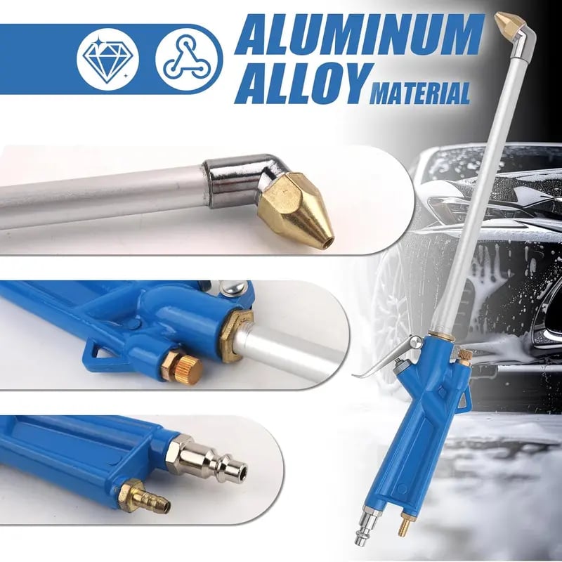 Heavy-Duty Pneumatic Air Blow Gun – High-Pressure Metal Cleaning Gun with 1m Hose for Automotive & Workshop Use