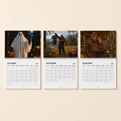 🦶Bigfoot's 2027 Calendar - Funny Sasquatch Wall Calendar