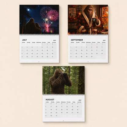 🦶Bigfoot's 2027 Calendar - Funny Sasquatch Wall Calendar